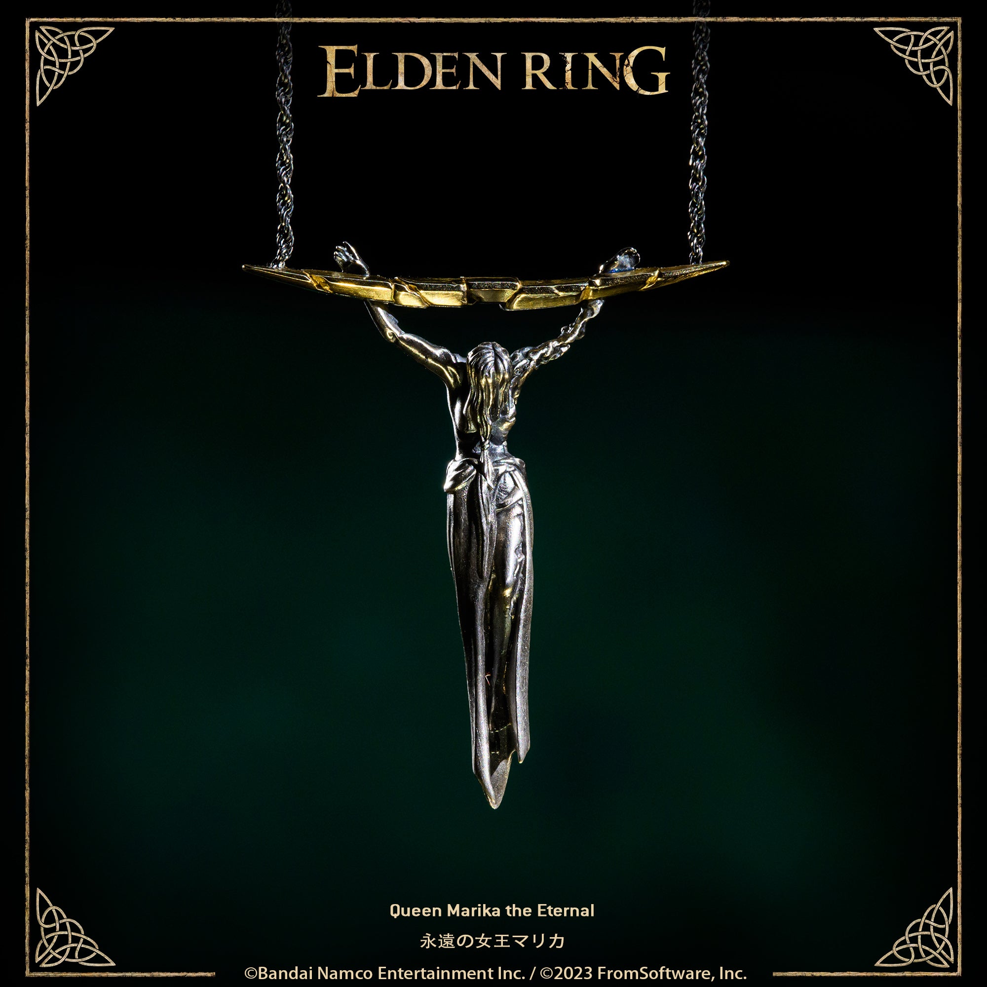 Starforged ELDEN RING Queen Marika the Eternal Gold Necklace Men's Jewelry Video Game Peripheral